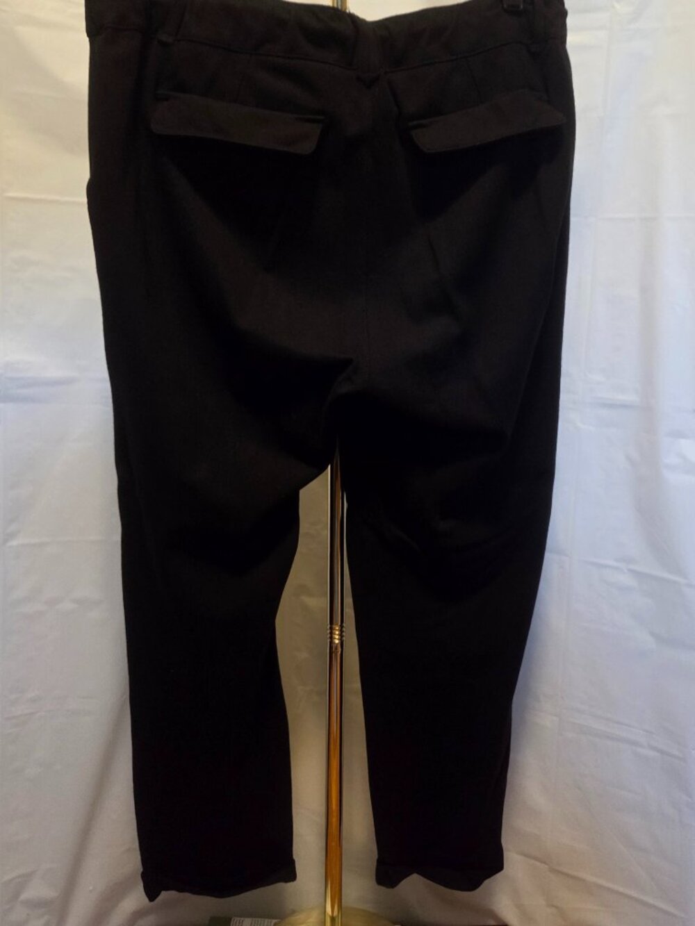 Democracy "Ab"solution Black High Rise Drawstring Cropped Pants Size L - Picture 6 of 11
